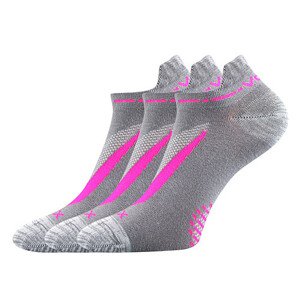 3PACK ponožky VoXX šedé (Rex 10-greypink) S