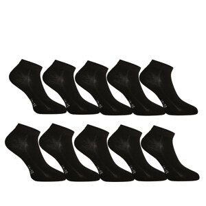 10PACK ponožky Gino bambusové černé (82005) M