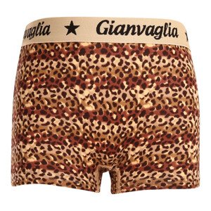 Dívčí kalhotky s nohavičkou boxerky Gianvaglia hnědé (813) 110