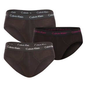 3PACK pánské slipy Calvin Klein černé (U2661G-H50) M