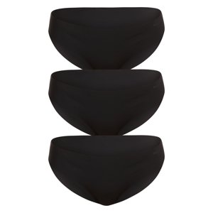 3PACK dámské kalhotky Hugo Boss bezešvé černé (50495891 001) XL