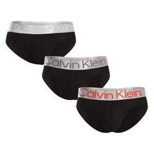 3PACK pánské slipy Calvin Klein černé (NB3129A-GTB) S