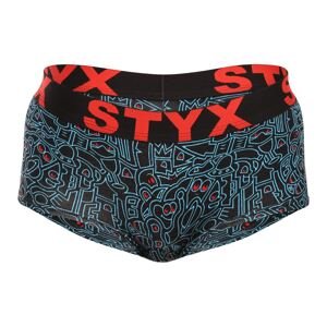 Dámské kalhotky Styx art s nohavičkou doodle (IN1256) L