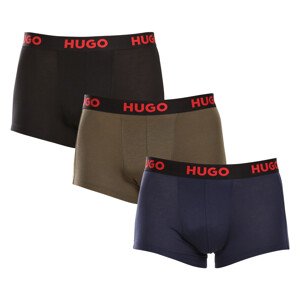 3PACK pánské boxerky Hugo Boss vícebarevné (50496723 308) M
