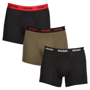 3PACK pánské boxerky Hugo Boss vícebarevné (50503079 972) XL