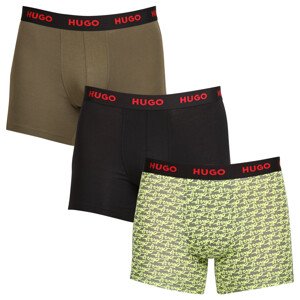 3PACK pánské boxerky Hugo Boss vícebarevné (50510192 321) XL