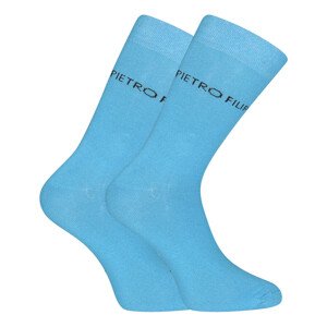 Ponožky Pietro Filipi vysoké bambusové modré (1PBV003) M