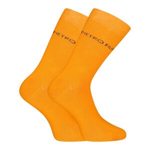 Ponožky Pietro Filipi vysoké bambusové oranžové (1PBV005) XL