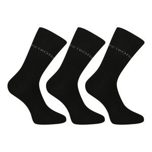 3PACK ponožky Pietro Filipi vysoké bambusové černé (3PBV001) XL