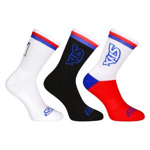 3PACK ponožky Styx vysoké vícebarevné trikolóra (3HV09014) XL
