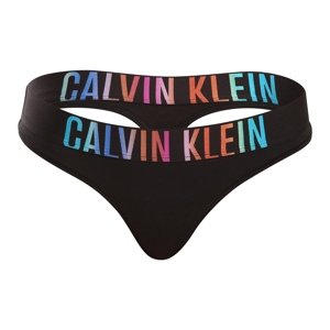 Dámská tanga Calvin Klein černé (QF7833E-UB1) XL