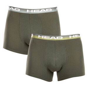 2PACK pánské boxerky HEAD zelené (701226183 001) XL