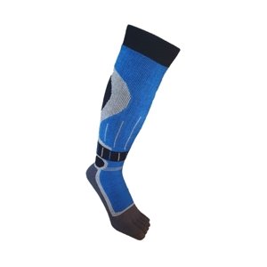 TOETOE Zimní prstové podkolenky Black and Blue Velikost ponožek: 35-38