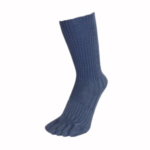 TOETOE Sportovní prstové ponožky golfové do půli lýtek - modré Velikost ponožek: 44-47