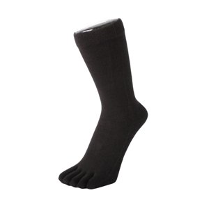 TOETOE ESSENTIAL - Prstové ponožky  do půli lýtek  -  Černé Velikost ponožek: 35-46