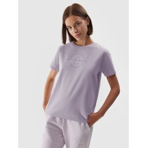 Dámské tričko regular z organické bavlny - fialové