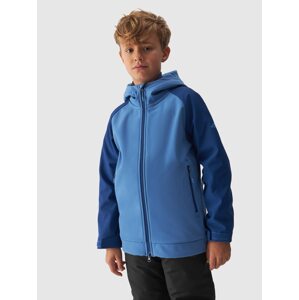 Chlapecká softshellová větruodolná lyžařská bunda membrána 5000 - modrá